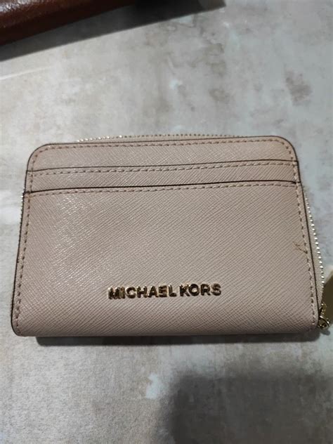 michael kors card holder white